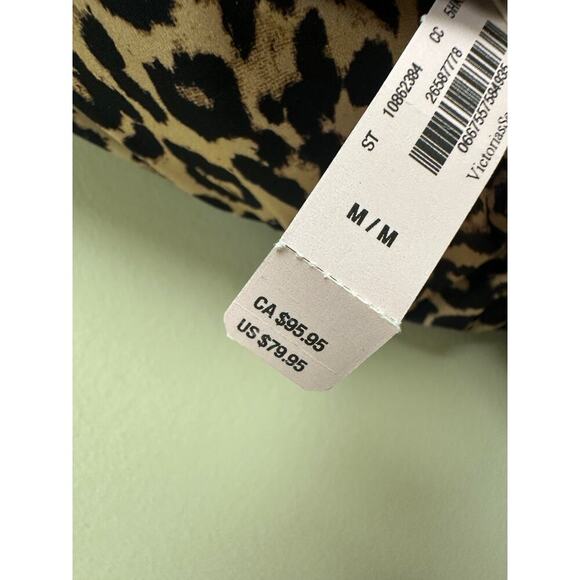 NWT Victoria Secret Medium Tan Black Leopard Halter One Piece Swimsuit Vacation - Picture 8 of 12